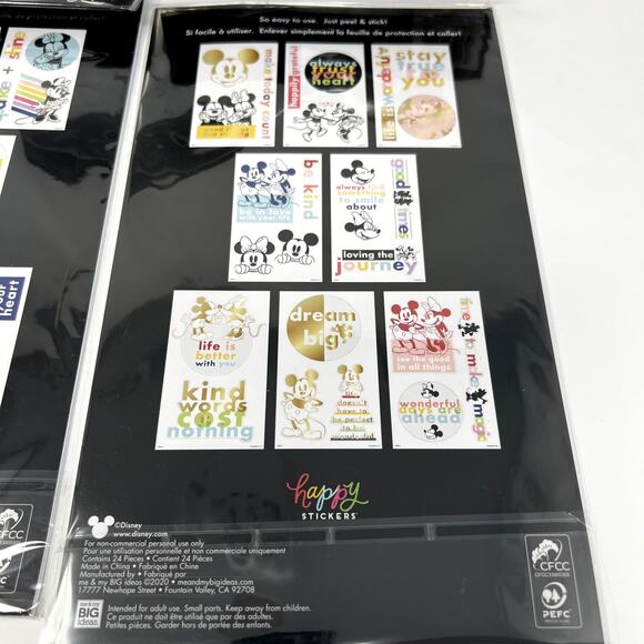 The Happy Planner Lot of 4 MAMBI Stickers Companion Accessories Disney NEW RARE - Picture 8 of 11